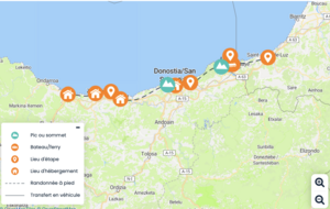 Trek St jean de luz à  Zumaïa